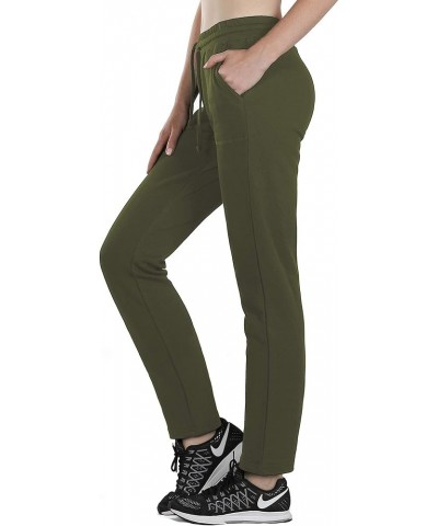 Sweatpants for Women - Active Joggers Athletic Yoga Lounge Pants with Pockets Army $14.70 Activewear