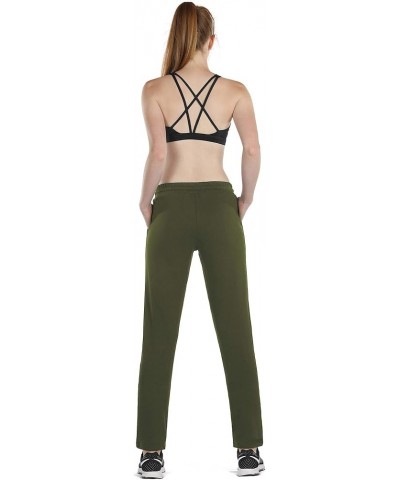 Sweatpants for Women - Active Joggers Athletic Yoga Lounge Pants with Pockets Army $14.70 Activewear