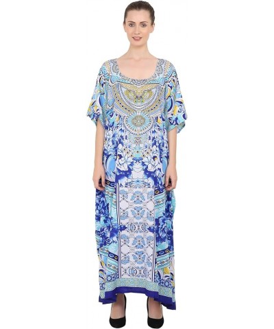 Women Kaftans Dresses, S-3XL, Regular to Plus Size Caftans 133-blue $10.00 Swimsuits