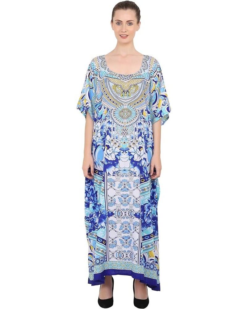 Women Kaftans Dresses, S-3XL, Regular to Plus Size Caftans 133-blue $10.00 Swimsuits