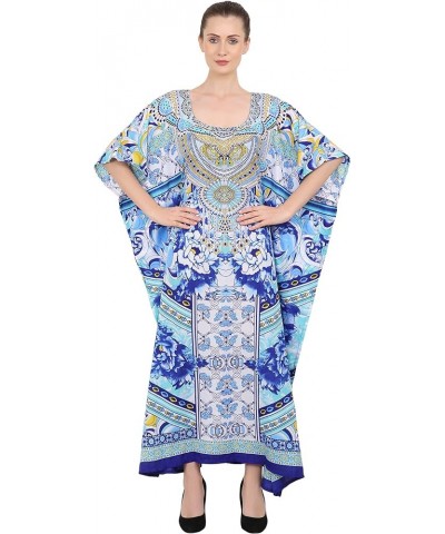 Women Kaftans Dresses, S-3XL, Regular to Plus Size Caftans 133-blue $10.00 Swimsuits