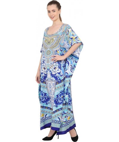 Women Kaftans Dresses, S-3XL, Regular to Plus Size Caftans 133-blue $10.00 Swimsuits