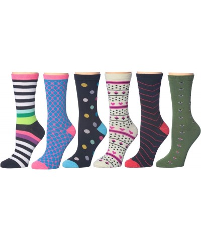 12/24/48 Pairs Pack Women's Colorful Patterned Cute Funny Casual Fashion Crew Socks Polka Stripe $16.51 Socks