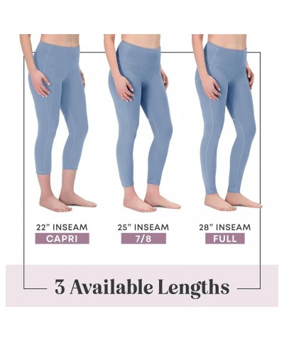 High Waisted Yoga Leggings, Workout Running Activewear Tummy Control Leggings for Women - Capri & Full Length Pants 28" insea...