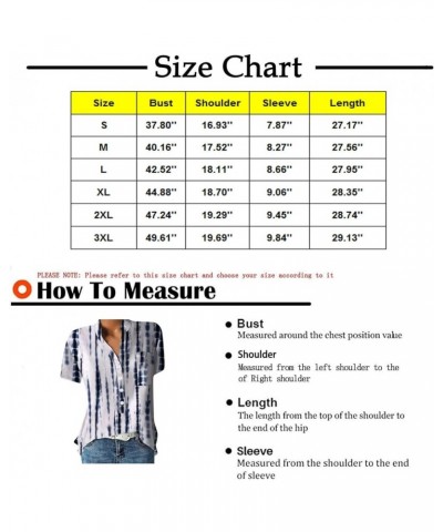 Summer Tops for Women 2023 Short Sleeve Button V Neck Graphic Floral Trendy Shirts Top Dressy Casual Tee Blouses E Light Purp...