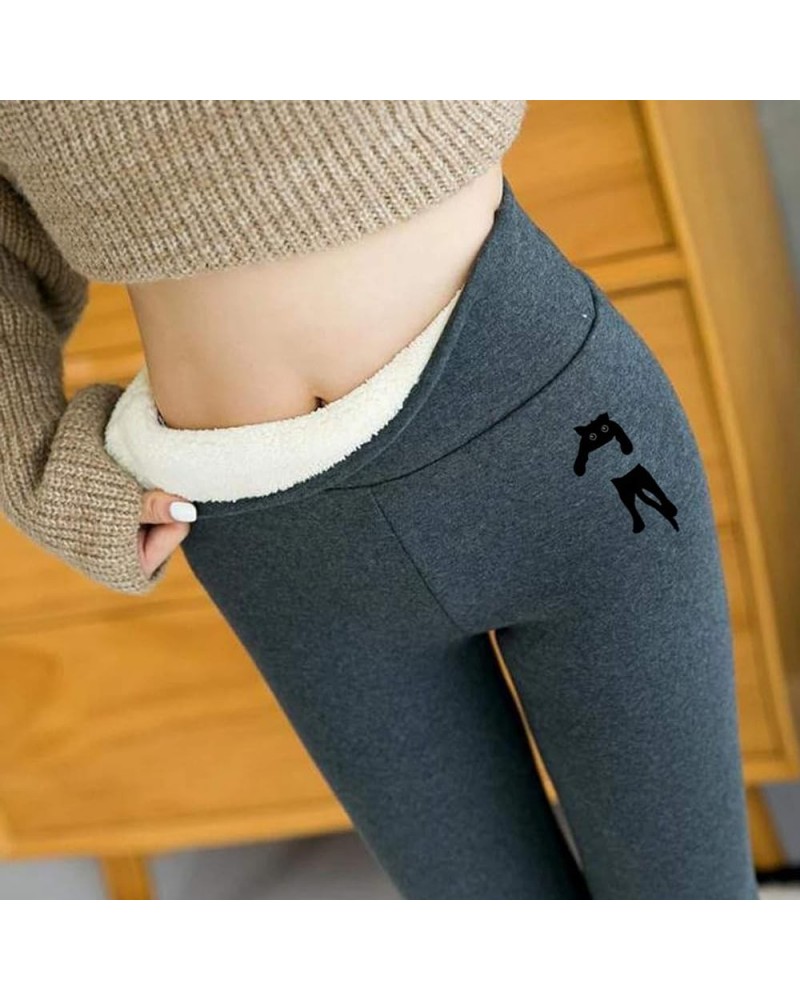 Super Thick Cashmere Leggings for Women,Fleece Lined Legging,Winter Wool Warm Elastic Yoga Slim Pant,Holiday Leggings Pants Q...