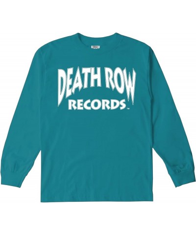 Death Row Records Core Logo Tee, 100% Cotton T-Shirt with Large Front Print Harbor Blue (L/S Core Logo) $16.50 T-Shirts