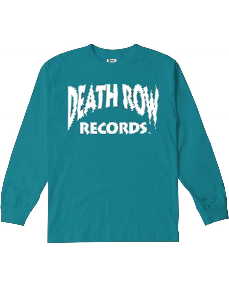 Death Row Records Core Logo Tee, 100% Cotton T-Shirt with Large Front Print Harbor Blue (L/S Core Logo) $16.50 T-Shirts