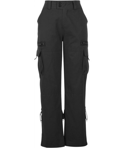 Womens Cargo Pants with Pockets Baggy Low Waist Zipper Straight Y2k Pants Plus Size Baggy Jogger Loose Sweatpants Trousers A0...