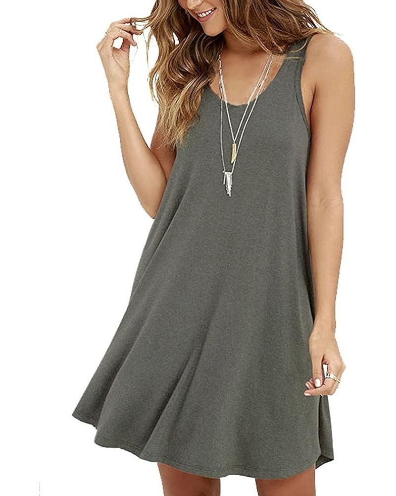 Women 2024 Summer Square Neck Slim Fit Night Out Dress Casual Ruched Bodycon Party Club Cocktail Dress 01-grey $9.00 Dresses