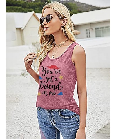 You've Got a Friend in Me T Shirt Women Funny Letter Print Shirts Cute Graphic Tee Casual Summer Short Sleeve Tops Pink Top $...